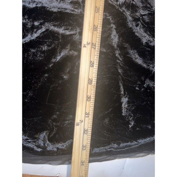 Simply Vera Black Velvet/Suede Dress Size L - Picture 6 of 10